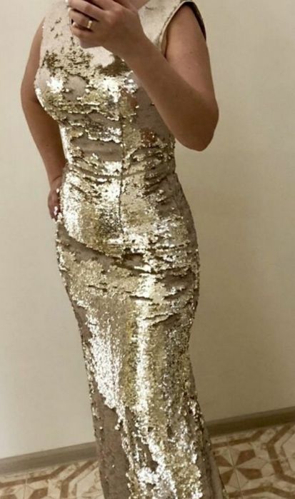 Шикарное платье рыбка в пайетки выпускное випуск нарядное сукня вечірн