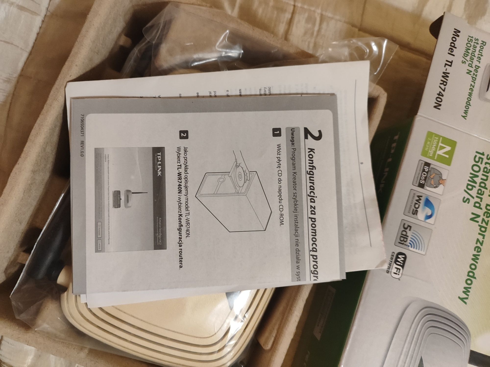 Bezprzewodowy router TP-Link TL-WR740N standard N, 150Mb/s