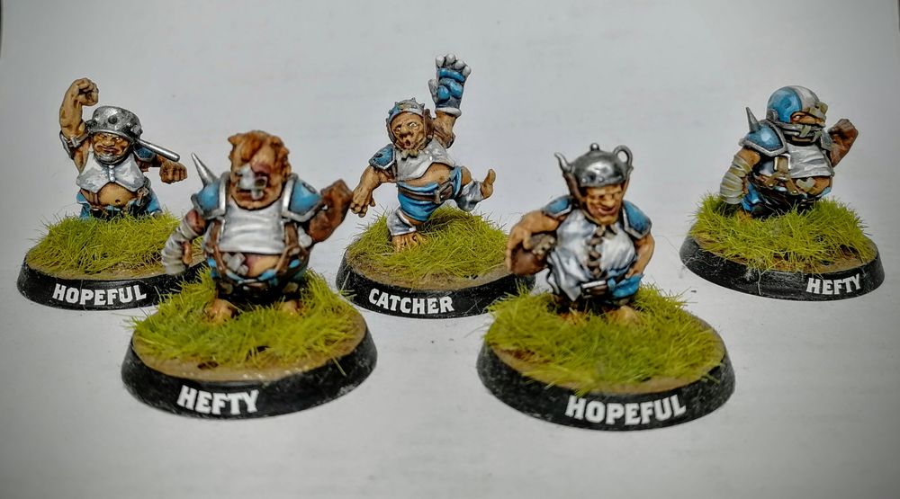 Warhammer Blood Bowl zestaw Halfling Team, boisko, kości etc. , w pełn