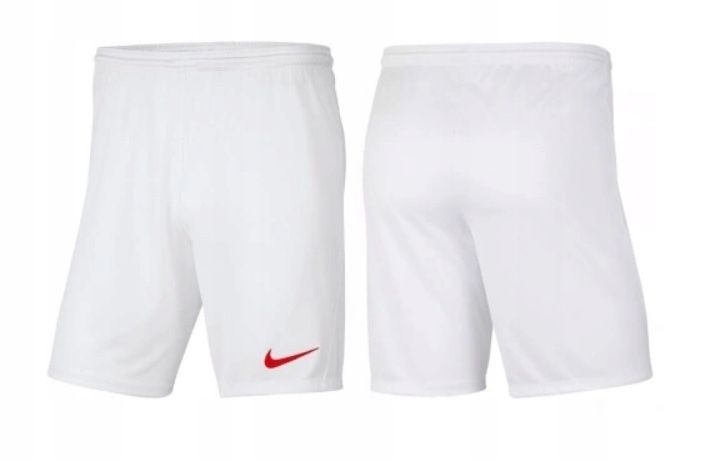 Nike Krótkie spodenki poliester biały 147/158-170