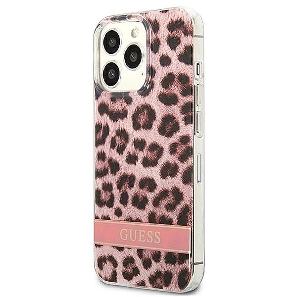 Etui Guess Leopard na iPhone 13 Pro / iPhone 13 - różowe