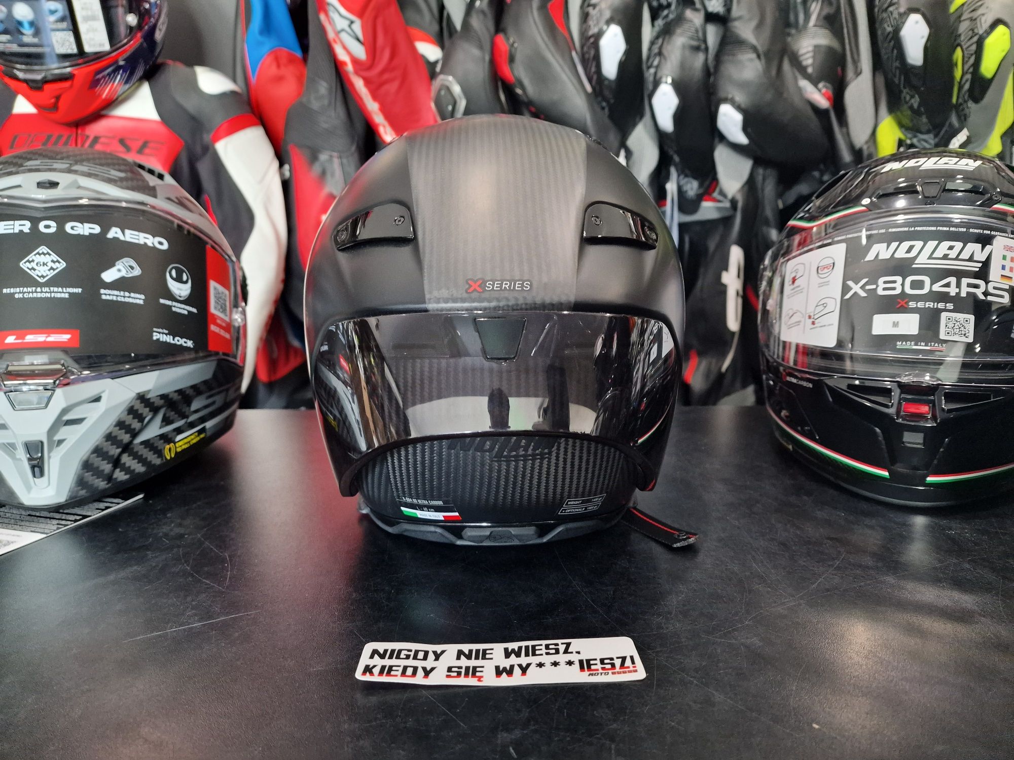 MotoSzafa Kask NOLAN X-804 RS ULTRA CARBON PURO GLOSSY !gratisy!