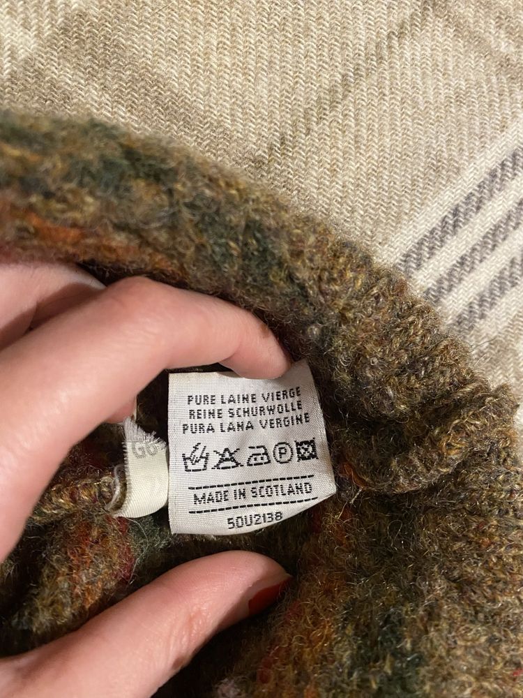 Натуральний шерстяний шотландський светр pitlochry cottagecore grunge