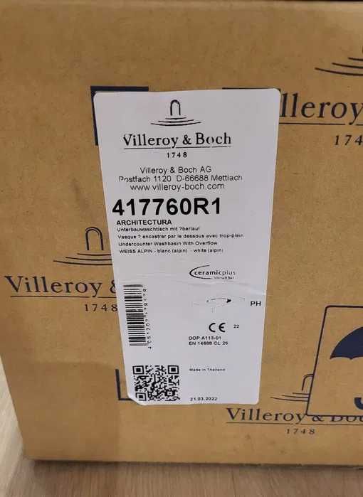 Umywalka podblatowa Villeroy & Boch 417760R1