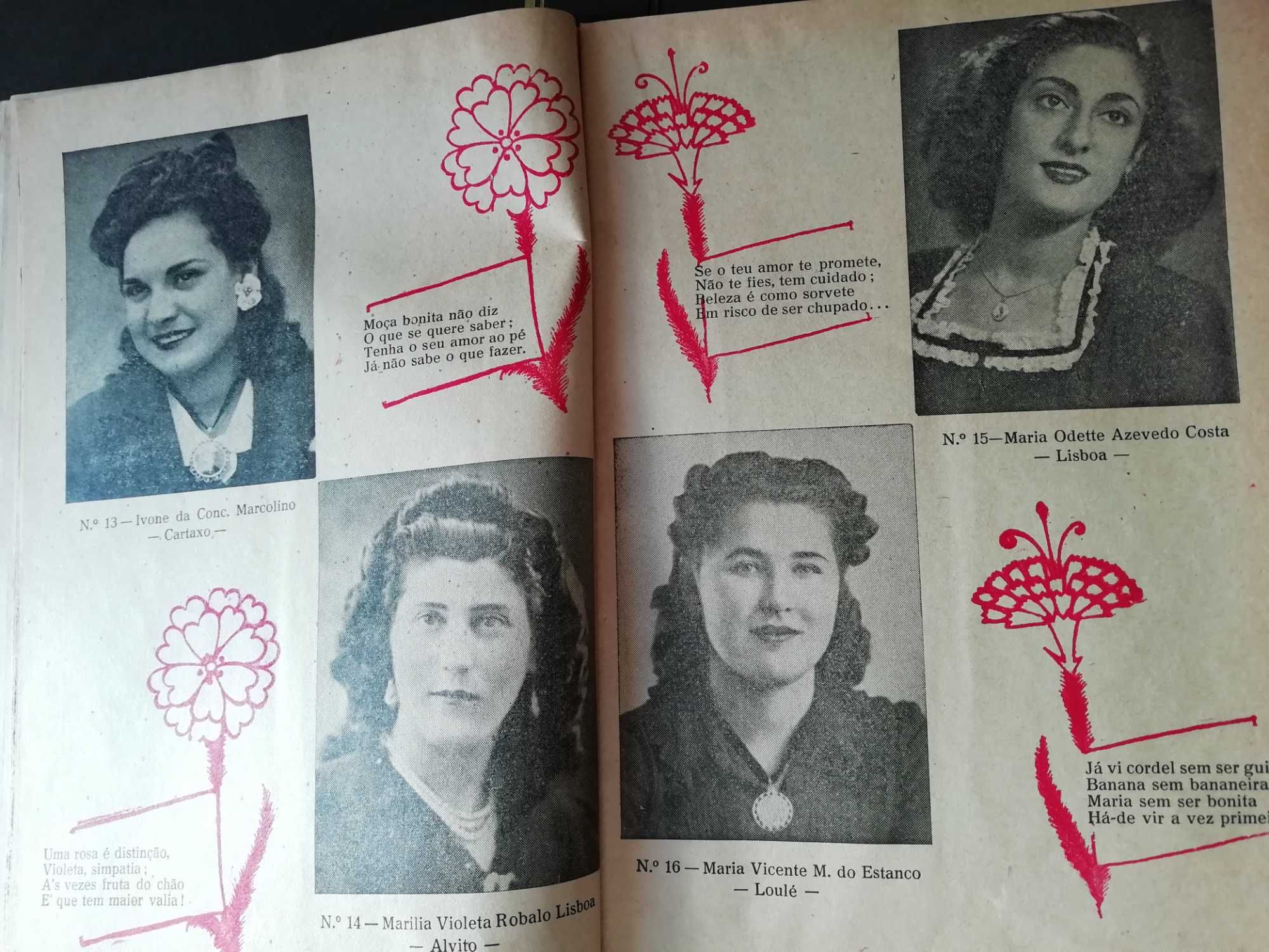 Revista "Simpatias de Portugal" de 1948 - Concurso Tio Rico