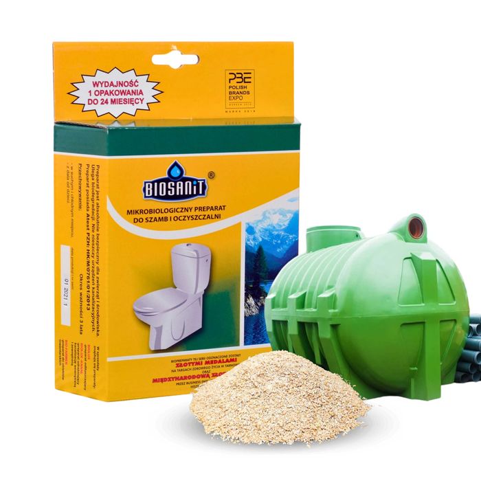 BIOSANIT Bakterie do szamba, preparat do oczyszczalni 500g