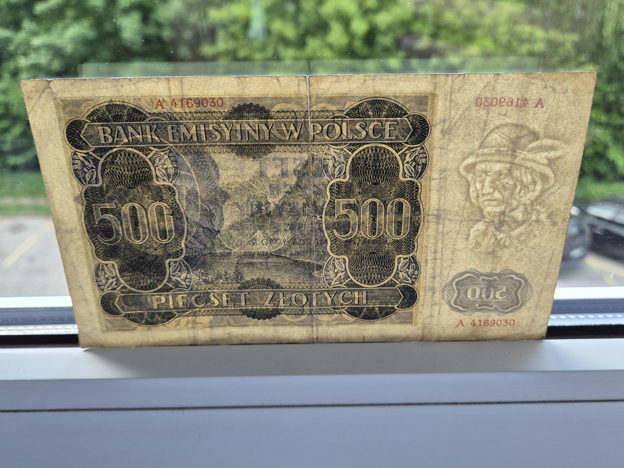 500 zł gubernia okupacja góral banknot do kolekcji 1940