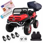 Auto Mercedes Benz Unimog Na Akumulator 4X4 Biały
