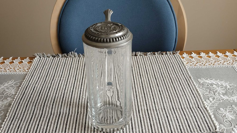 Stary piękny kufel Barbórka Zakłady Górnicze Lubin 1999r.