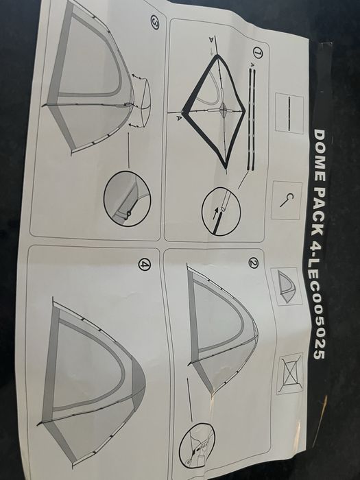 Tenda para 4 pessoas como nova da quechua