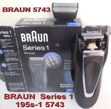 Braun  Series 1  195s-1  5743 c Новыми ножами и аккумулятором !