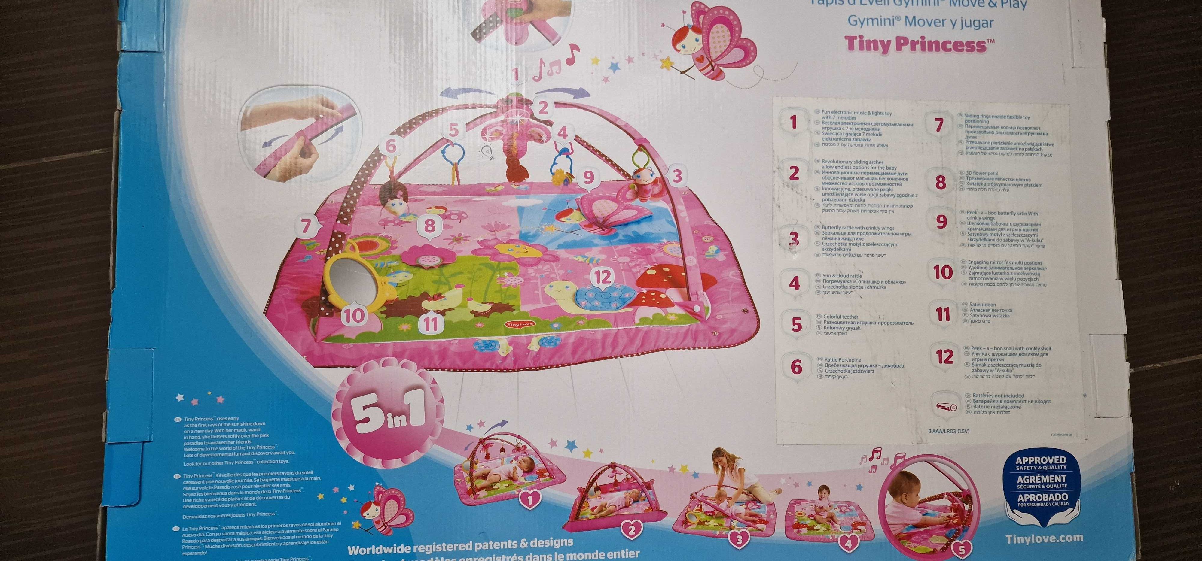 Tiny Love Mata Edukacyjna Gymini Tiny Princess - dla dziewczynki
