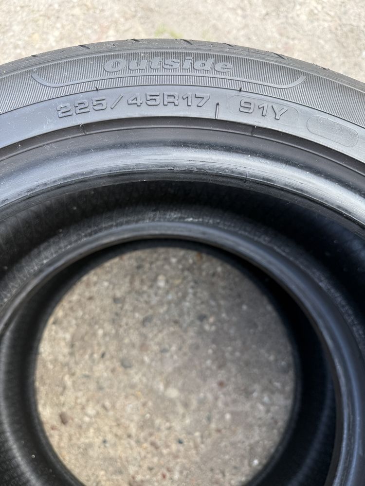 Opony Fulda 225/45r17 91Y Sport Control 2 -2szt uzywane letnie DOT0124