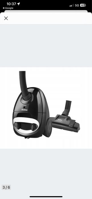 Odkurzacz workowy Amica czarny