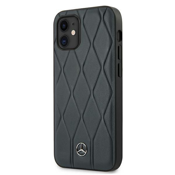 Etui Mercedes-Benz iPhone 12 Mini 5,4" Skóra Niebieski