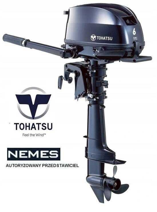 Silnik zaburtowy Tohatsu MFS 6 DL (20') zbiornik wewnętrzny, NOWY