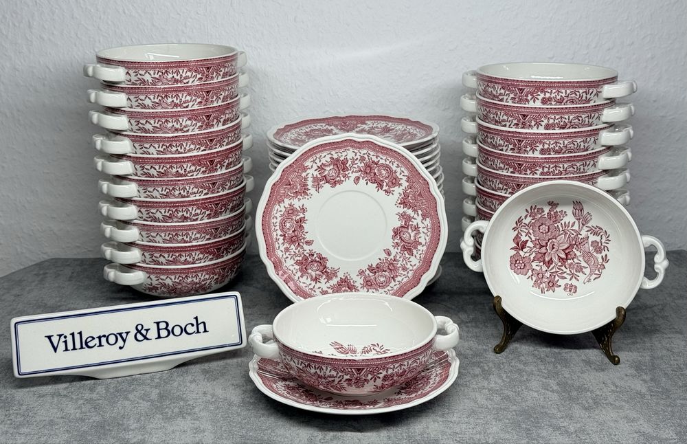 Фарфоровая супница бульоница Villeroy Boch серия Fasan GDR Германия