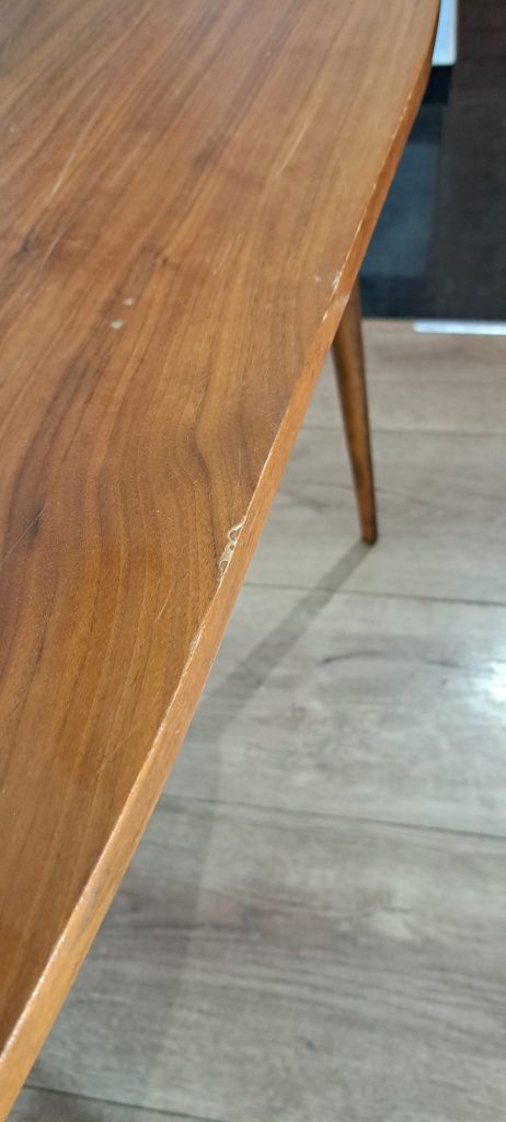 Drewniany stolik patyczak PRL