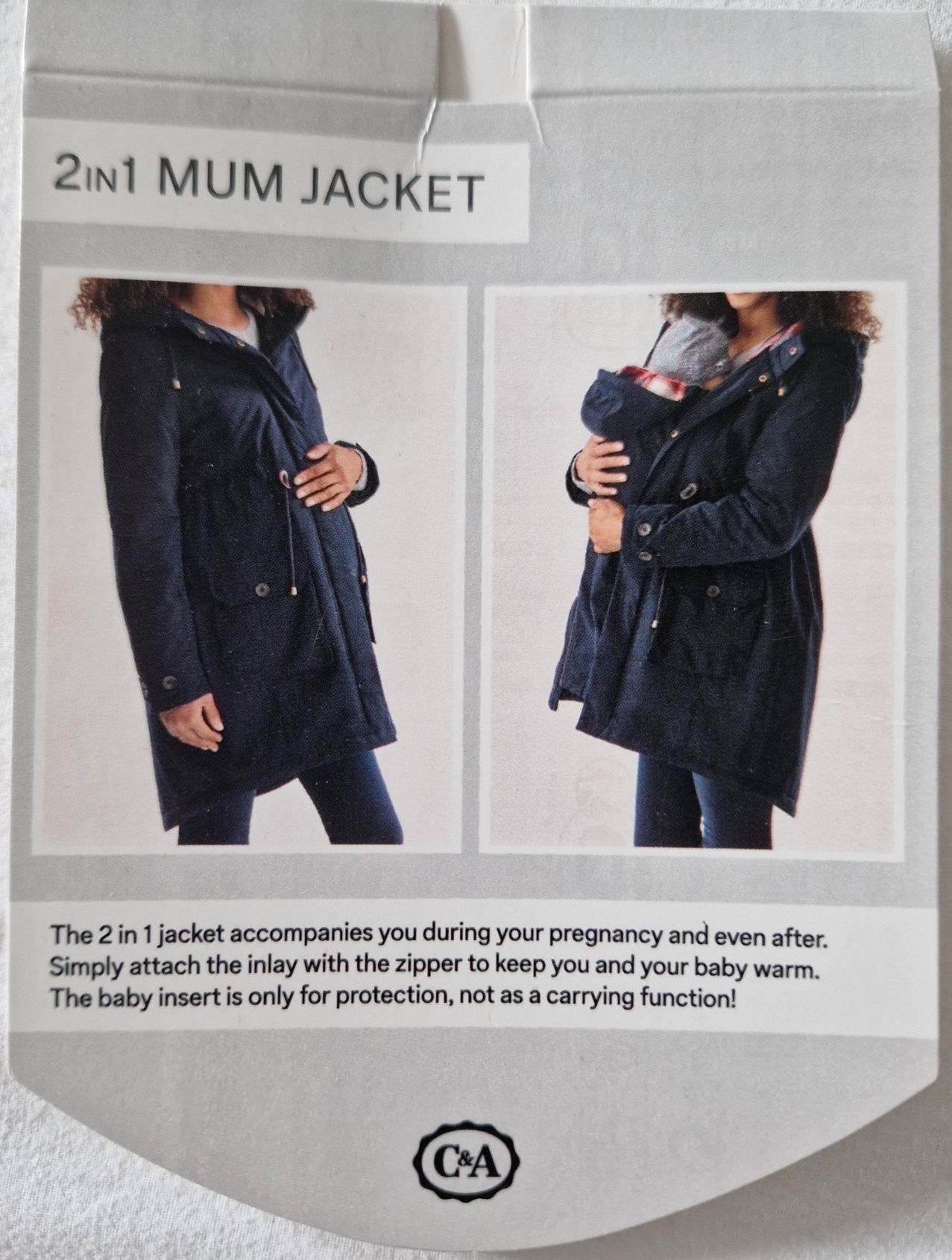 Kurtka parka ciążowa 2w1