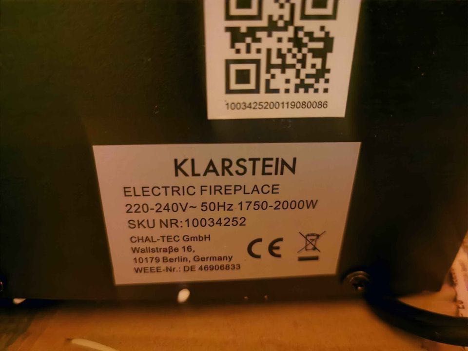 Klarstein Lausanne Luxe kominek elektryczny LED 40% ceny NOWY!