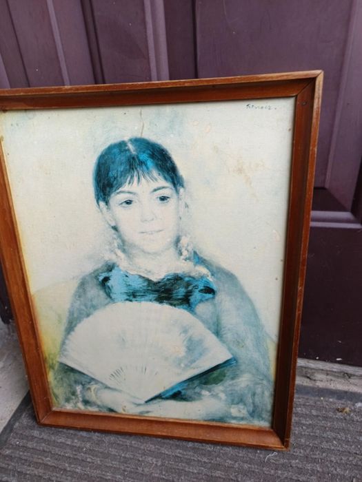 Obraz kopia obrazu  Dziewczyna z wahlarzem Renoir 42x33