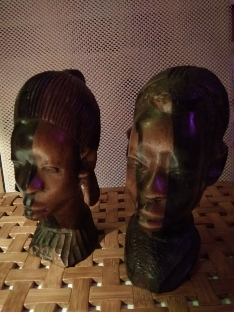 Figurka afrykańska Głowa kobiety