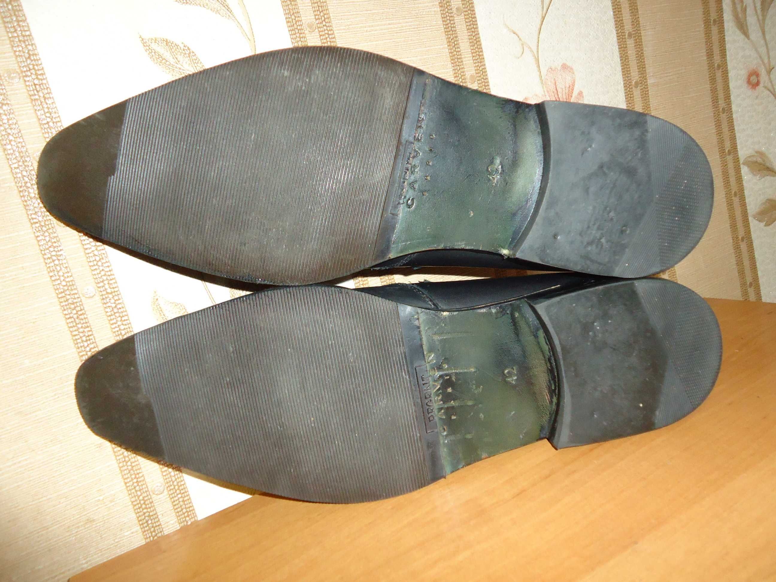 Мужские, кожаные туфли CARVEN, размер 42(30), Париж