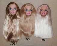 Запчасти голова куклы ляльки Barbie Барби Барбі блондинка русая
