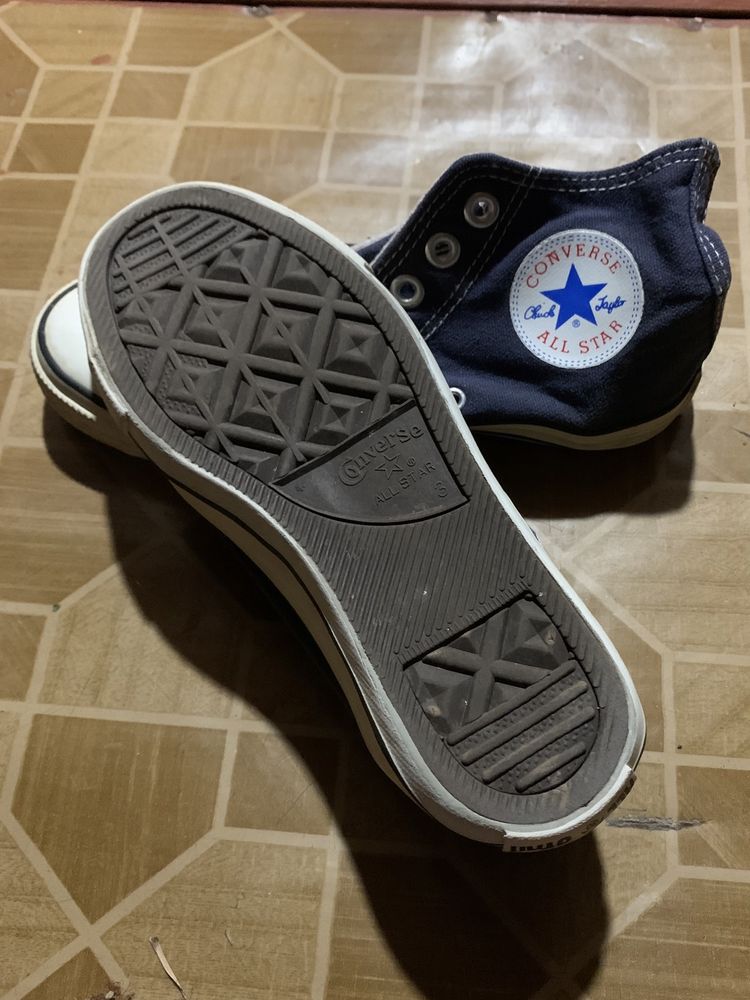 Оригінальні високі кеди converse (синій)