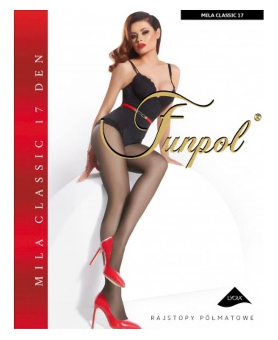 Rajstopy damskie funpol hit viral style new hot Basic nowe Black super