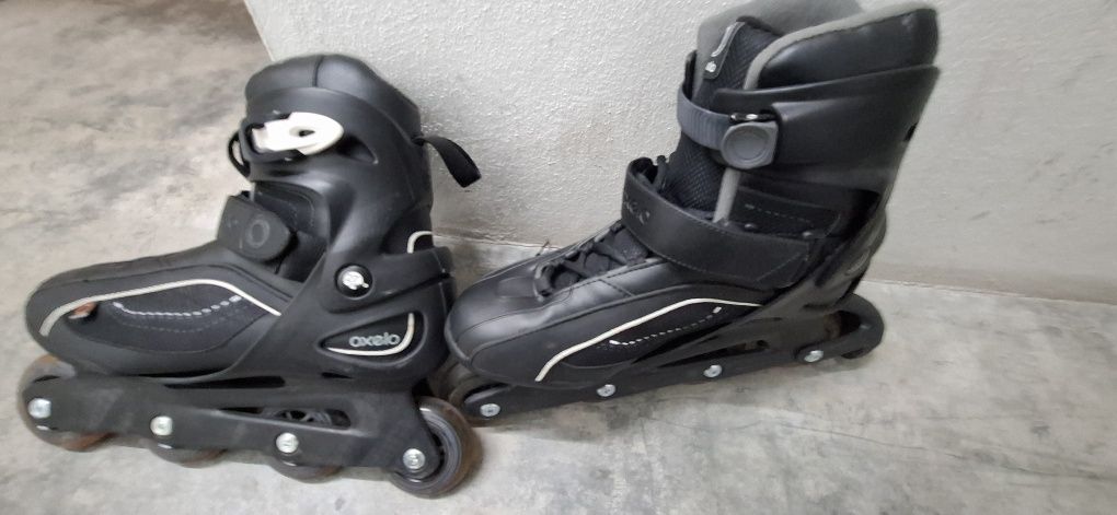 Patins em Linha pretos adulto