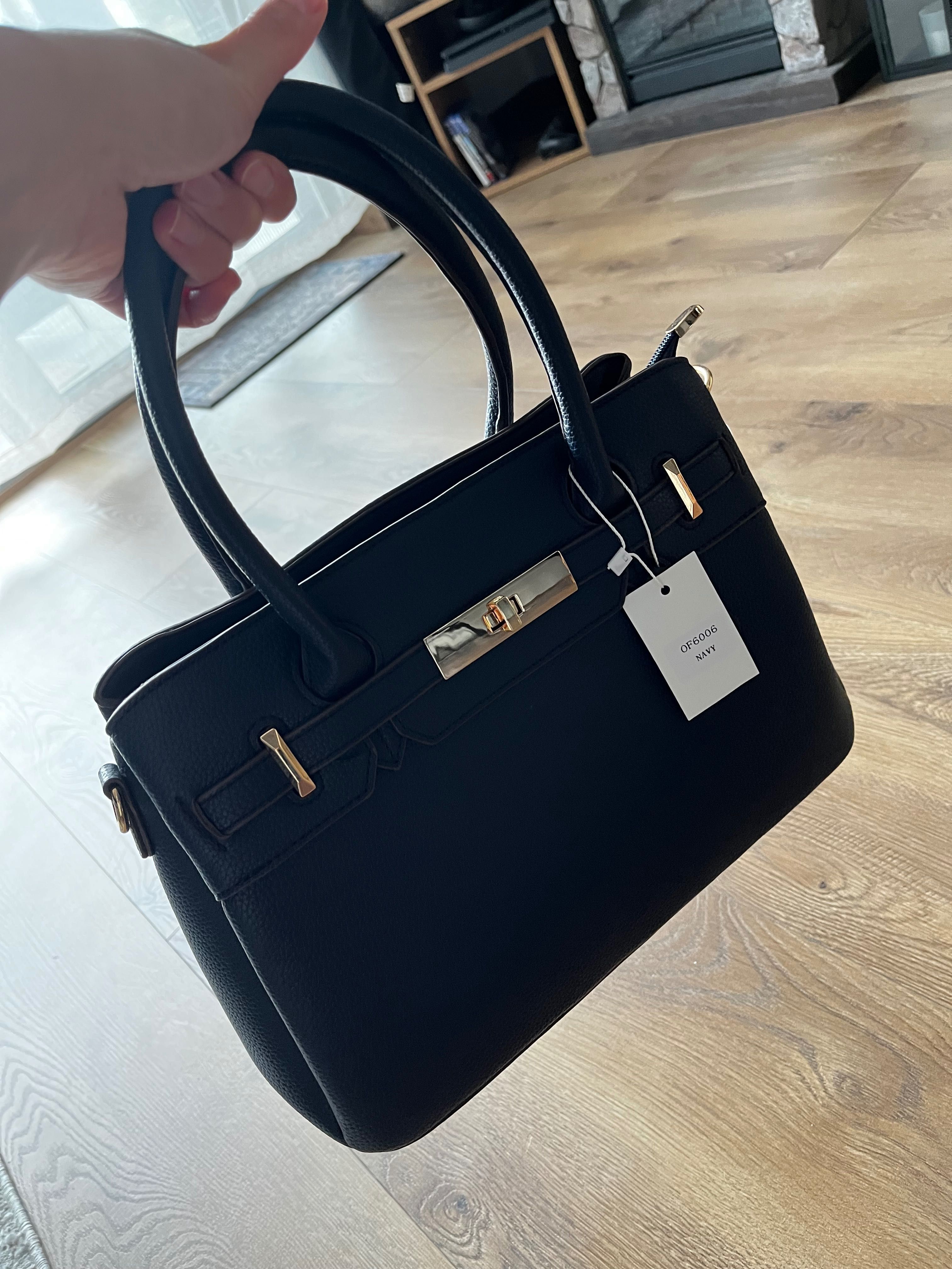 Skórzana torebka w stylu Hermes