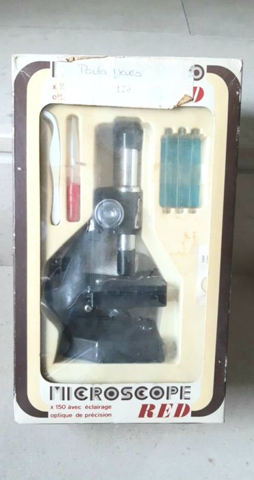 Microscópio Didático para inicio de estudo científico - Vintage
