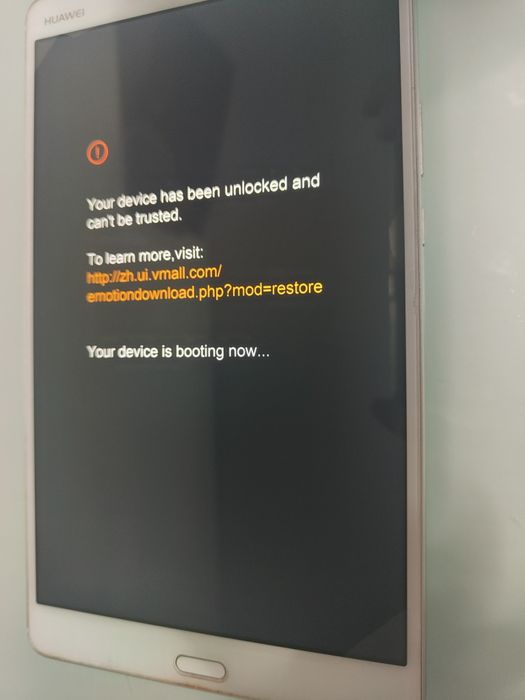 Huawei mediapad m3 8.4 com película  em bootloop