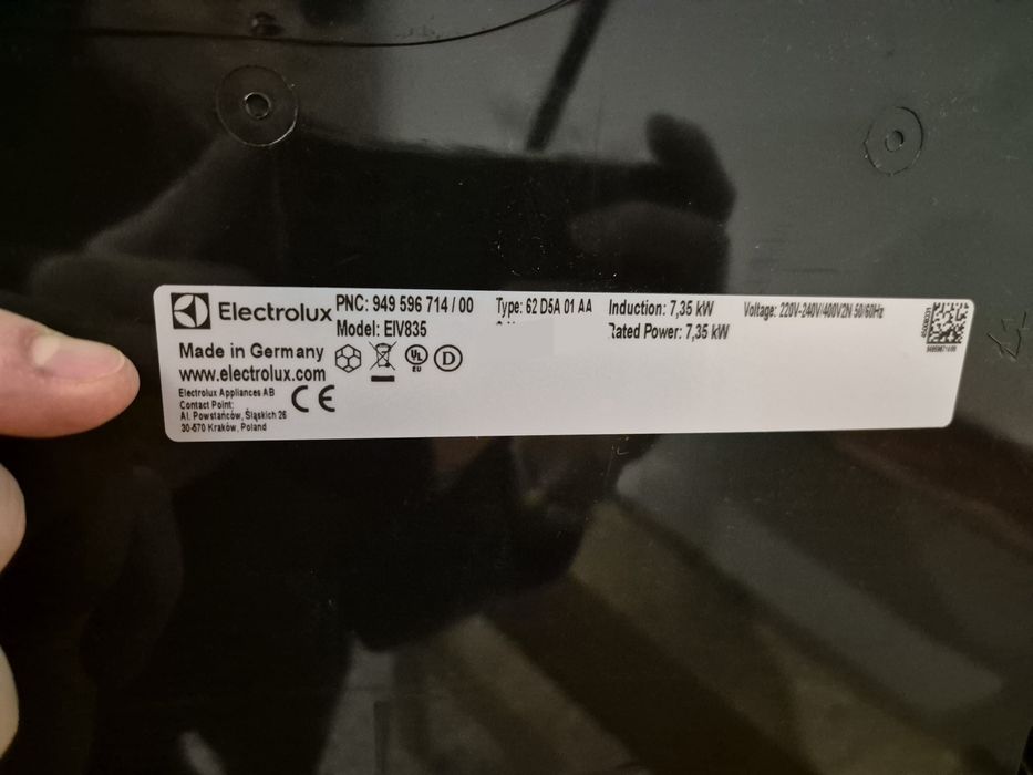 Płyta indukcyjna ELECTROLUX EIV835 SLIM-FIT