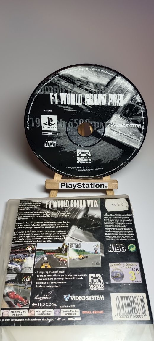 F1 World Grand Prix Ps1 Psx PsOne PlayStation 1