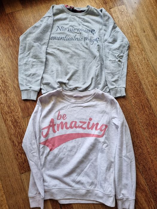 Bluza Nic nie muszę i bluza Be amazing
