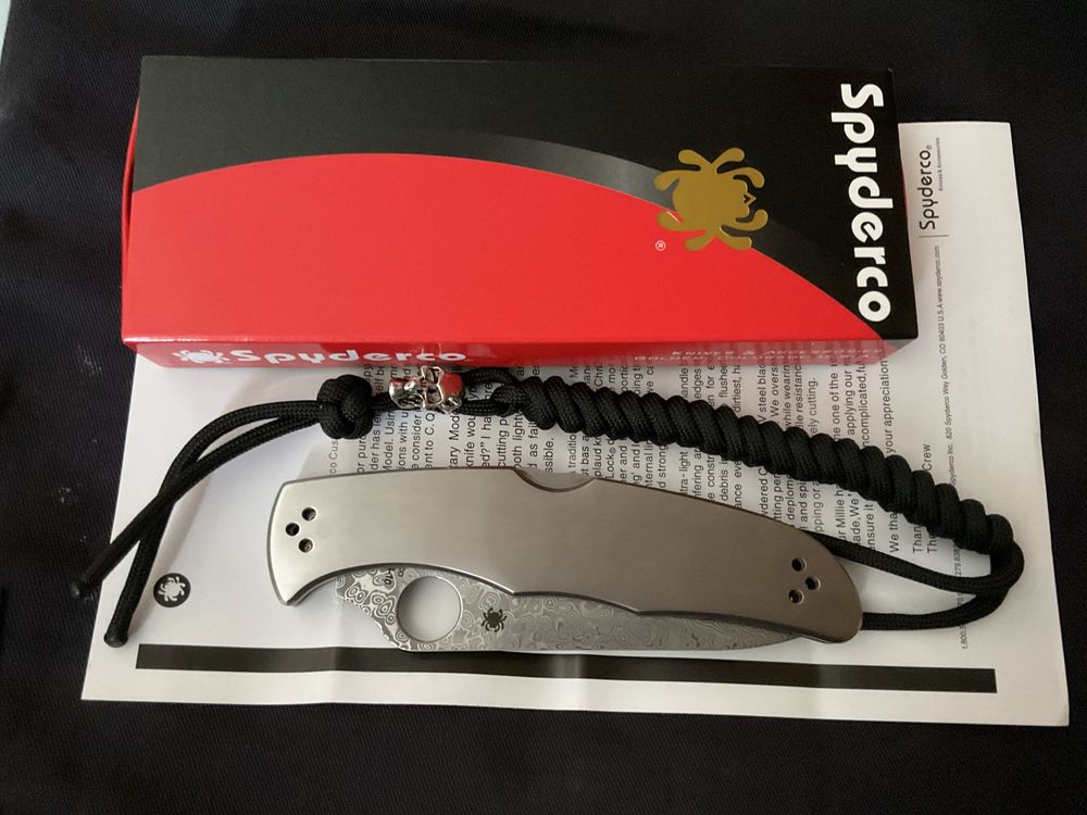 Spyderco Endura дамаск, складний ніж, edc, тактичний ніж