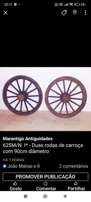 Rodas carroça em bom estado e tratadas