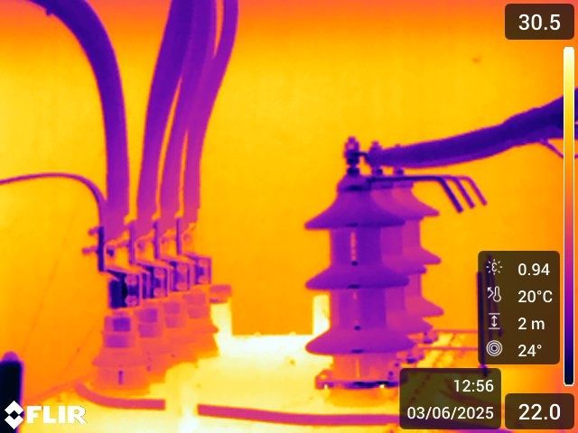 Badania Termowizyjne  PV z drona(640x512pix), badania termowizyjne,ins