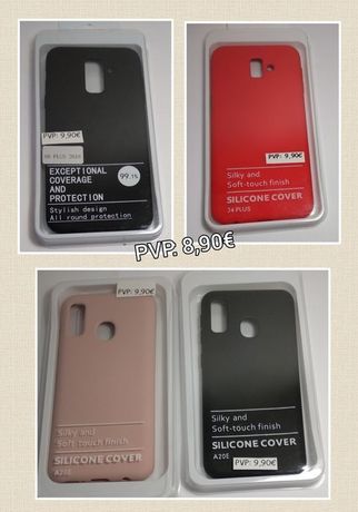 Capa Silky Soft Touch Samsung A20e / A6 Plus 2018 / J4 Plus / S20 fe