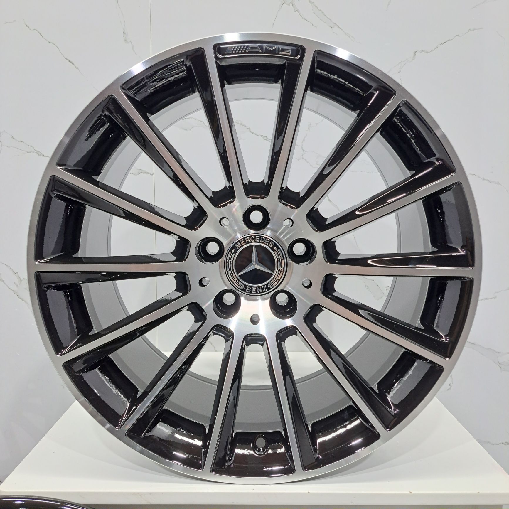 Jantes 18" LOOK Mercedes AMG turbine classe C E GLC W205 W213 5x112