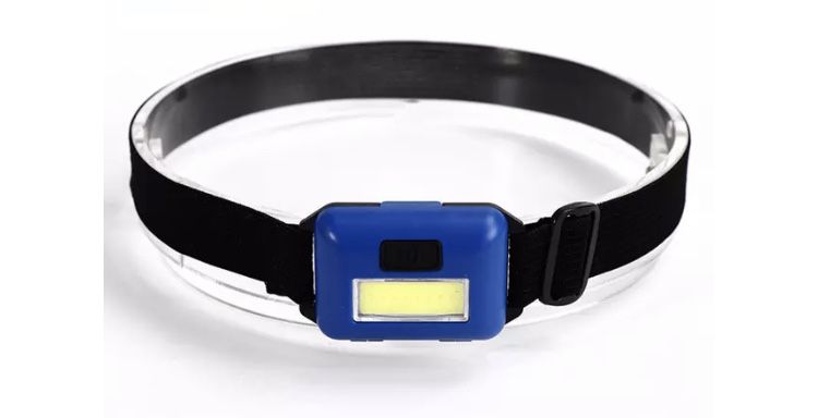 Фонарик налобный лед