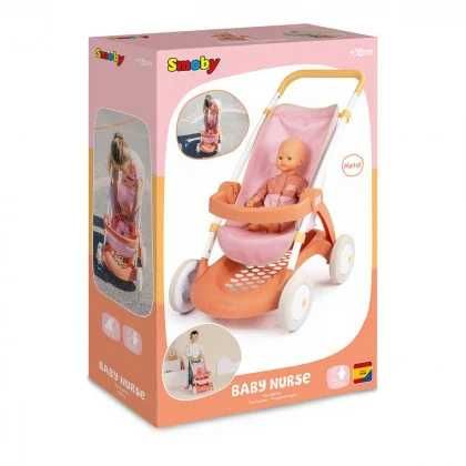 Коляска для ляльки Smoby 7600254024 "Теракотова пудра. Прогулянка"