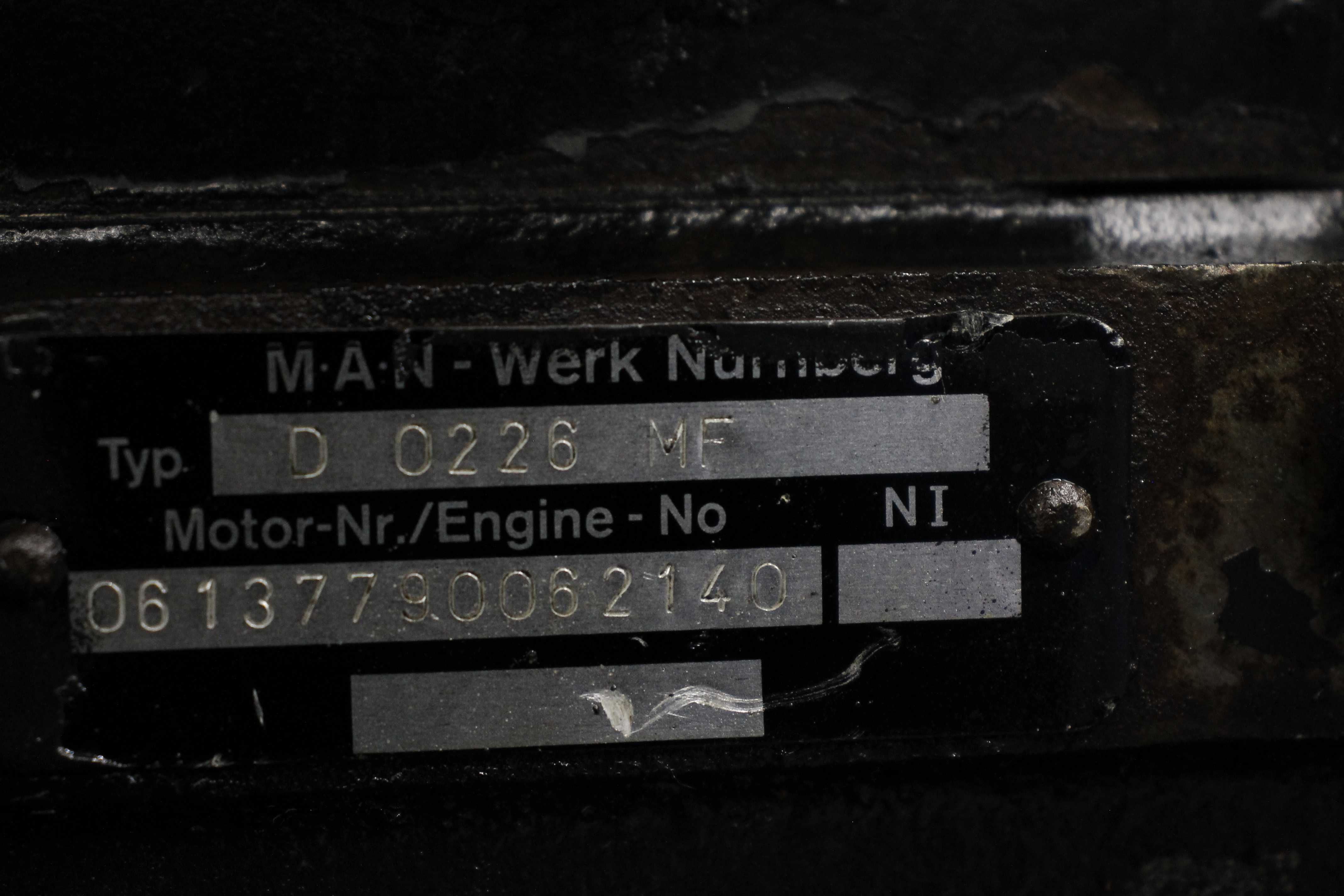 Silnik Man d0226 5.7 Ładowarka Cieżarówka G90 Wozidło d0226mf 8-136