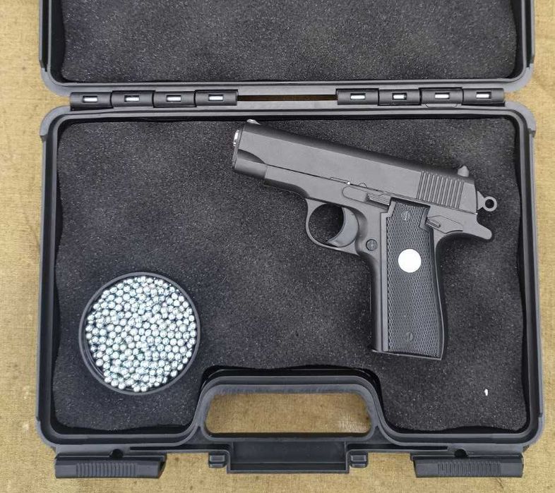 Металевий пістолет Colt на пульках для дітей залізний дитячий Іграшка