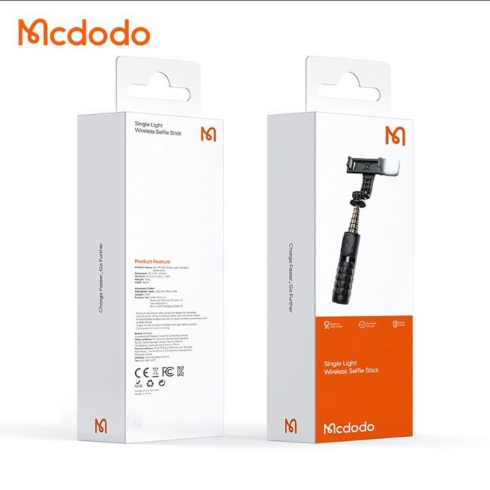 Штатив, селфи палка трипод для телефона Mcdodo + Bluetooth кнопка