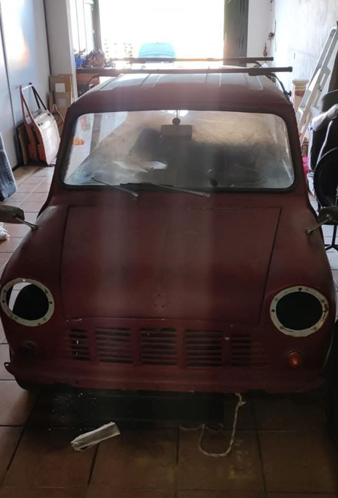 Austin Mini van.