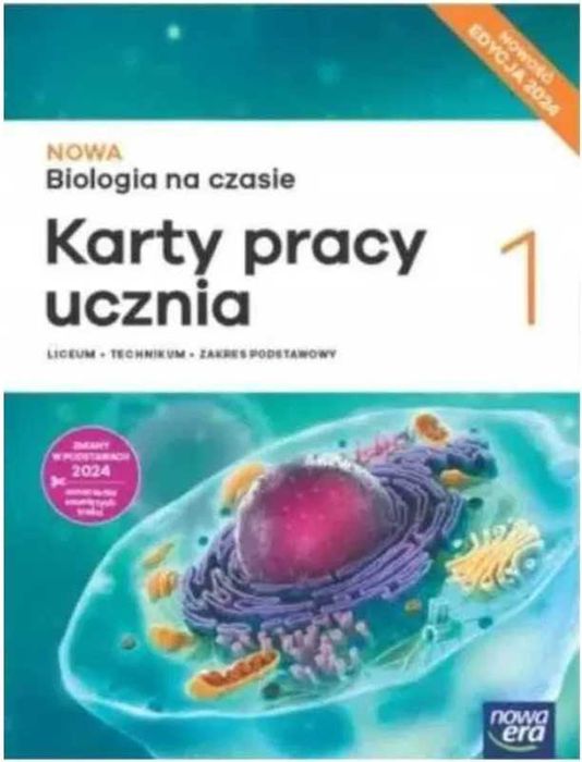 Karty pracy  Biologia na czasie 1 ZP Nowa Era Edycja 2024