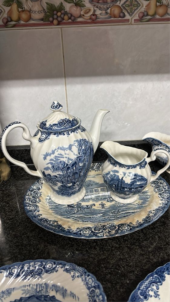 Peças de serviços de jantar e de chá e café Inglês